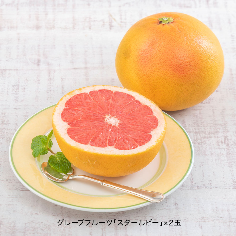 母の日 愛知県産「レッド系グレープフルーツ＆ブラッドオレンジ」とアレンジメントのセット