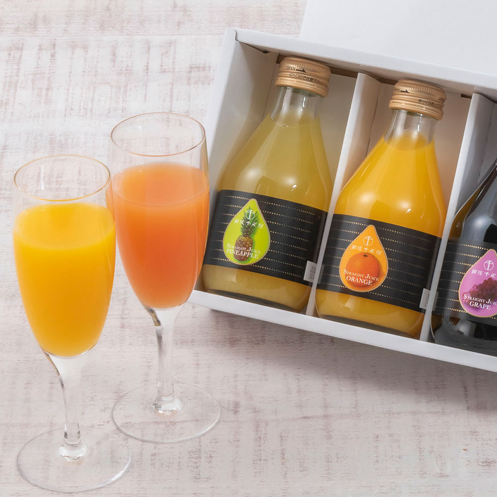 母の日 銀座千疋屋「銀座ストレートジュース」とアレンジメントのセット