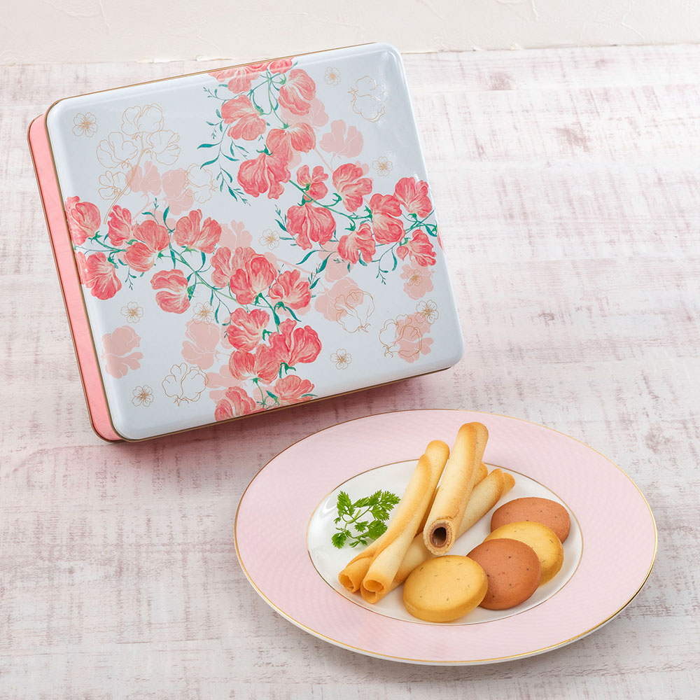 母の日 ヨックモック「カドー ドゥ プランタン」とアレンジメントのセット