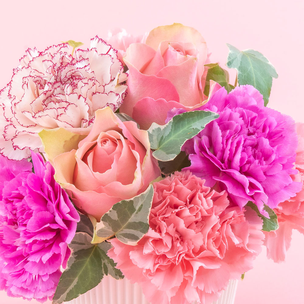 母の日 近沢レース店「レーストートバッグ」とアレンジメントのセット