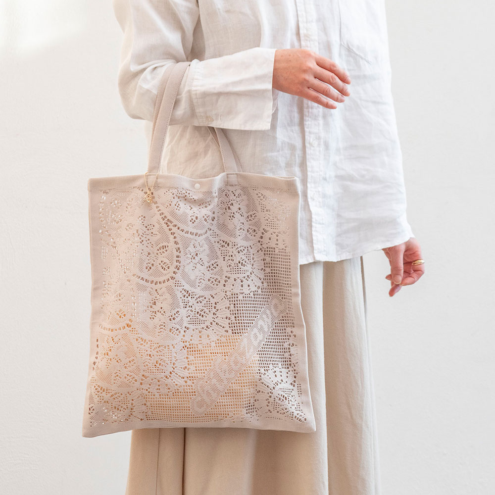 母の日 近沢レース店「レーストートバッグ」とアレンジメントのセット