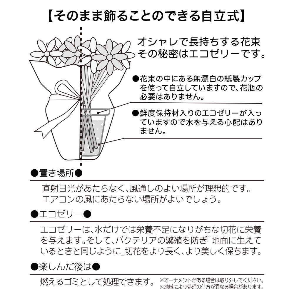母の日 文明堂「特撰五三カステラ」とそのまま飾れるブーケのセット