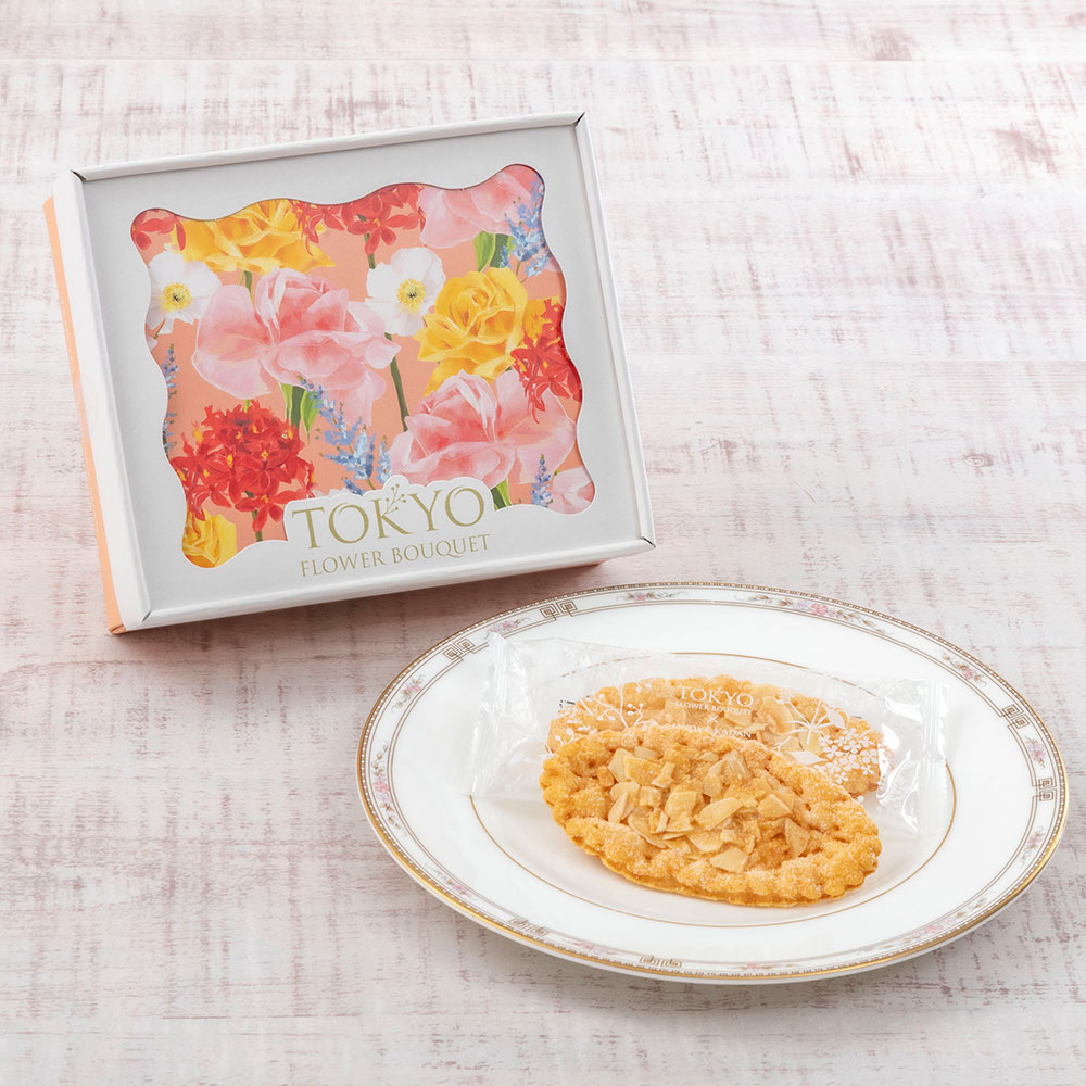 母の日 東京フラワーブーケ「リーフパイ」とそのまま飾れるブーケのセット