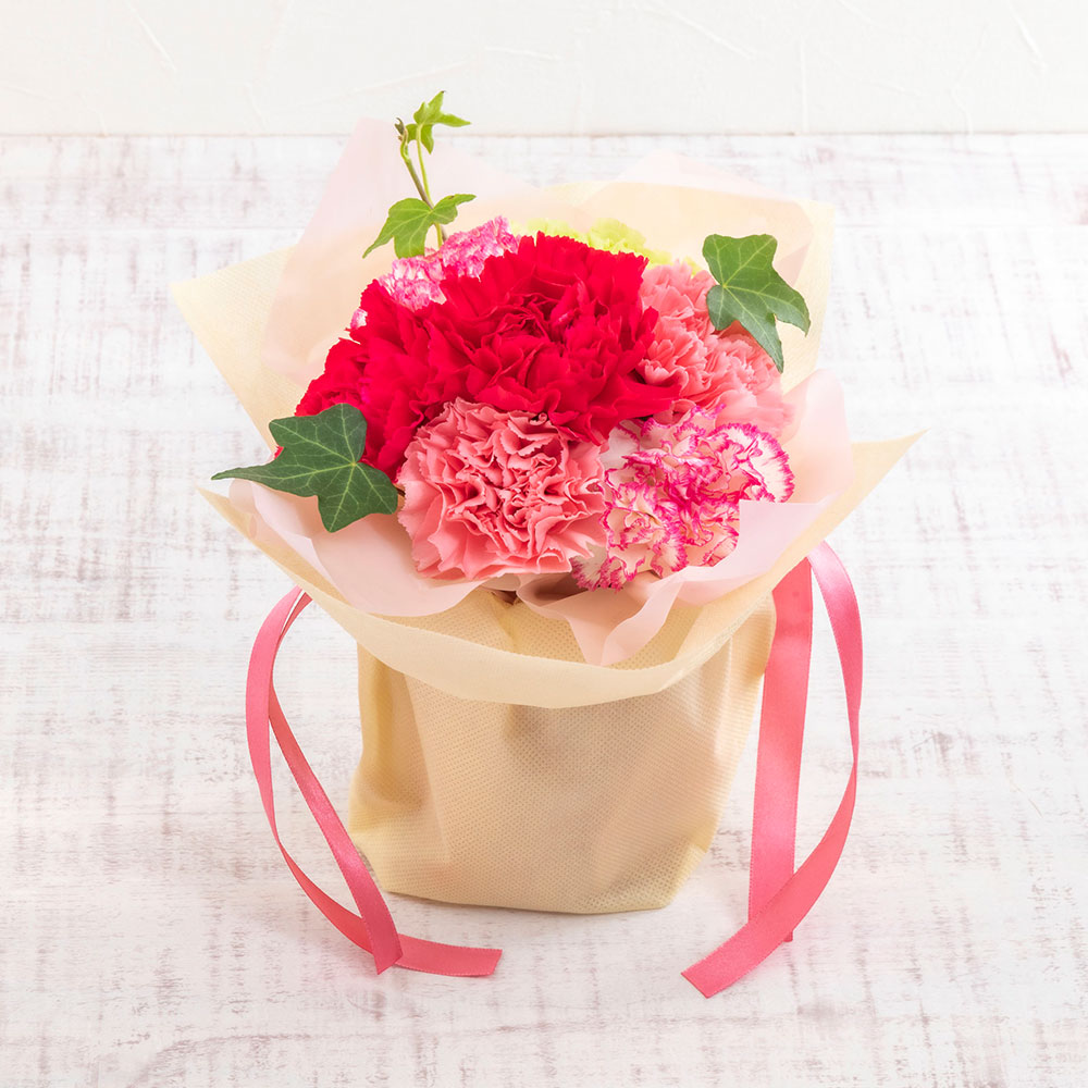 母の日 銀座千疋屋「銀座ゼリー」とそのまま飾れるブーケのセット