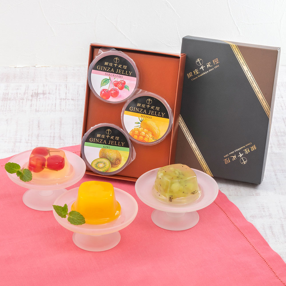 母の日 銀座千疋屋「銀座ゼリー」とそのまま飾れるブーケのセット