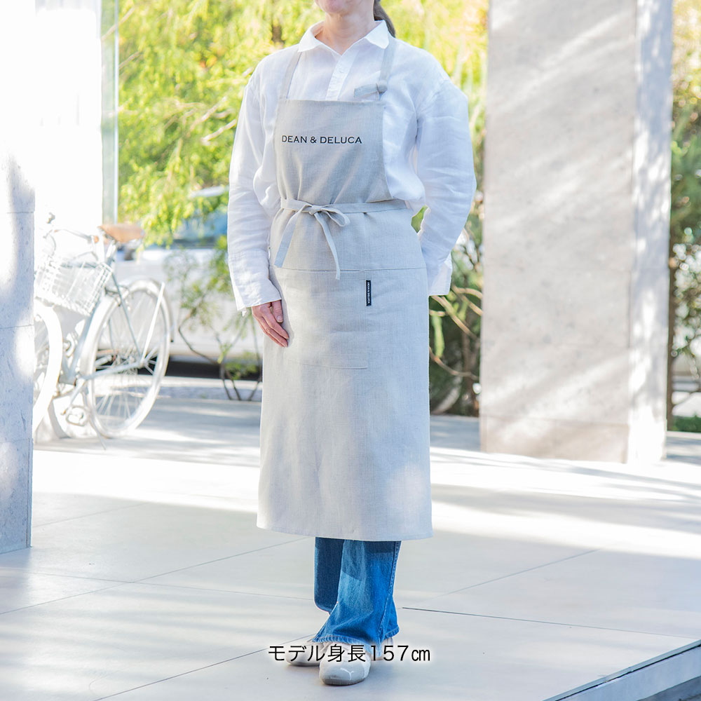 母の日 DEAN ＆ DELUCA「リネンフルエプロン」とそのまま飾れるブーケのセット