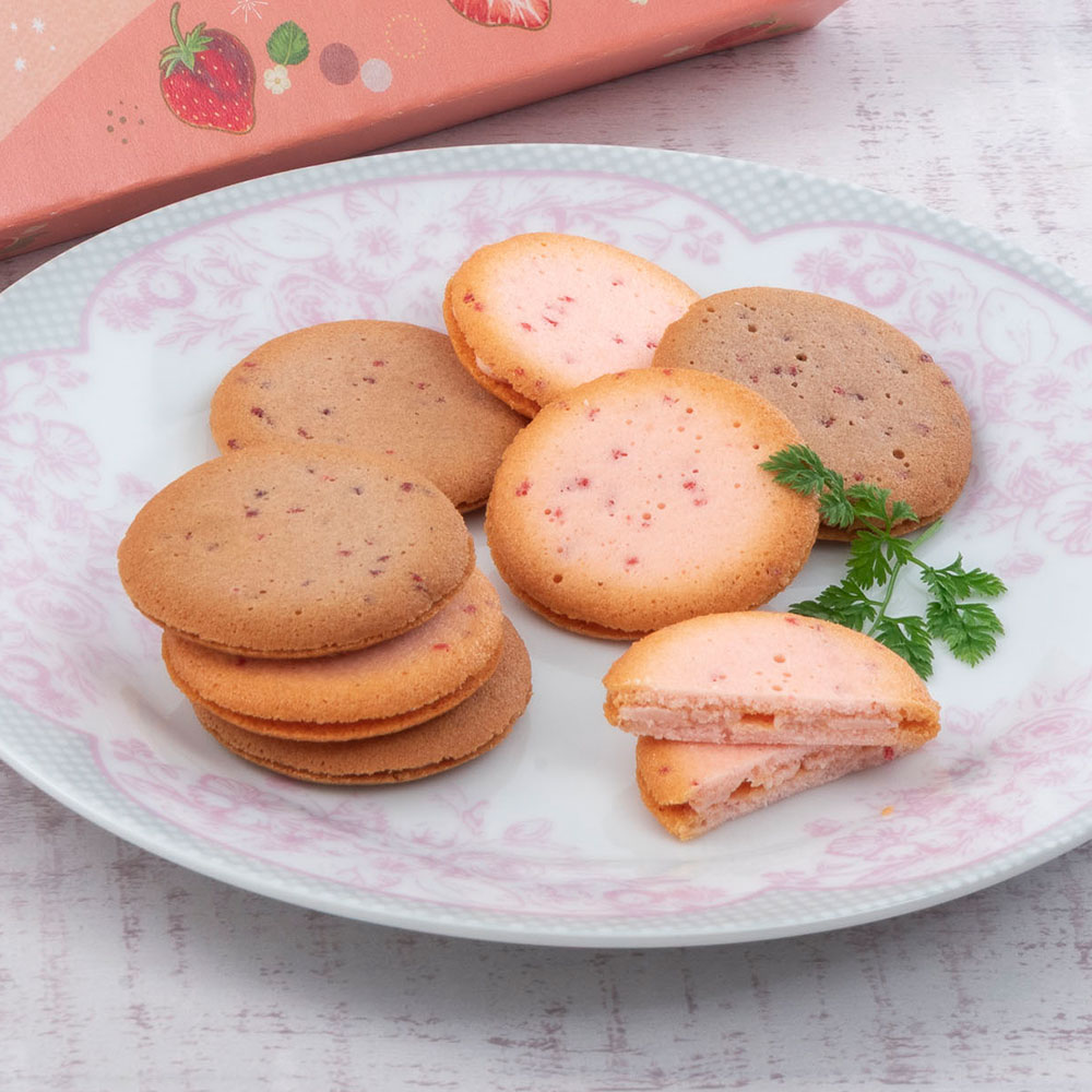 母の日 ゴディバ「あまおう苺クッキー アソートメント」とそのまま飾れるブーケのセット