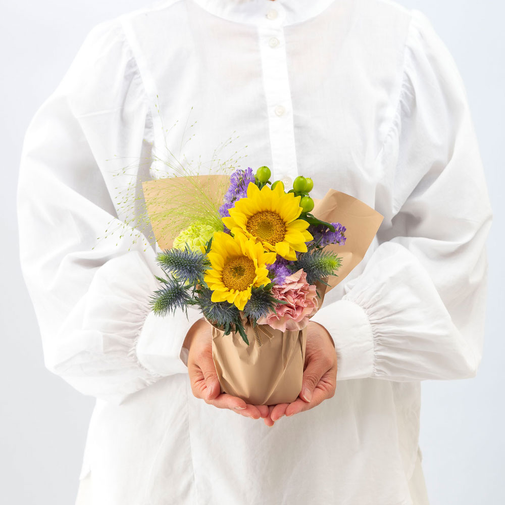 父の日 そのまま飾れるブーケ「アジュール」