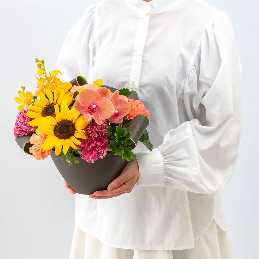 父の日 ソウ・エクスペリエンス「レストランギフト（SILVER）」とアレンジメントのセット