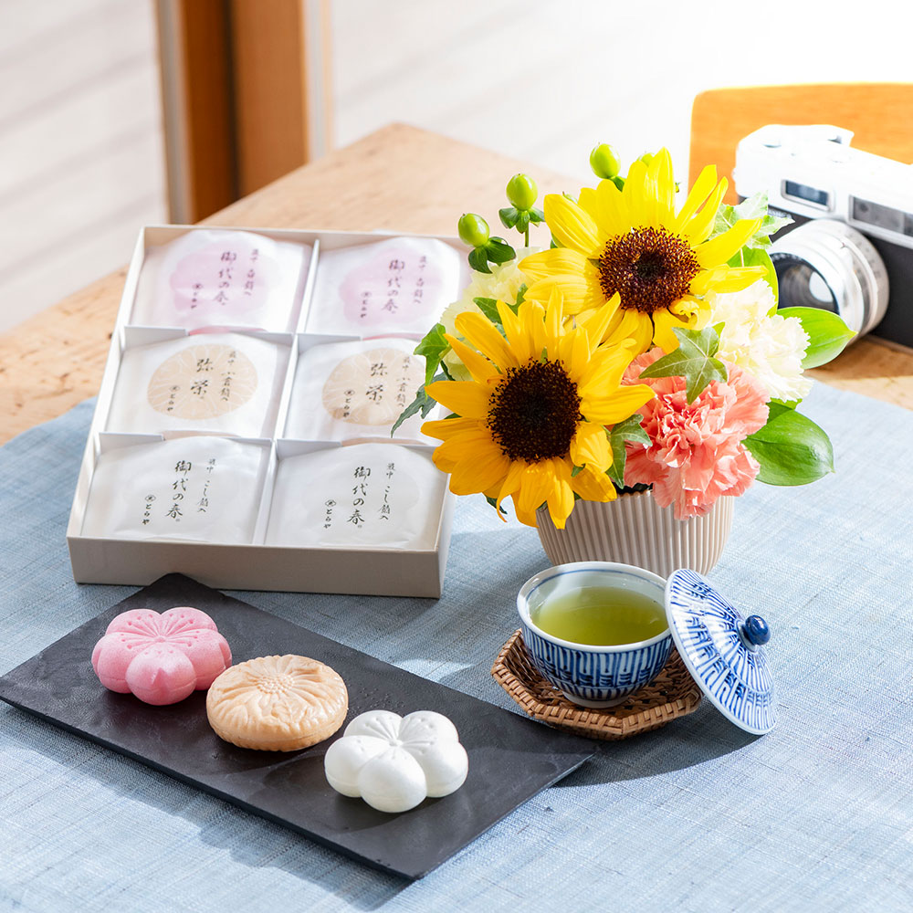 父の日 とらや「最中」とアレンジメントのセット