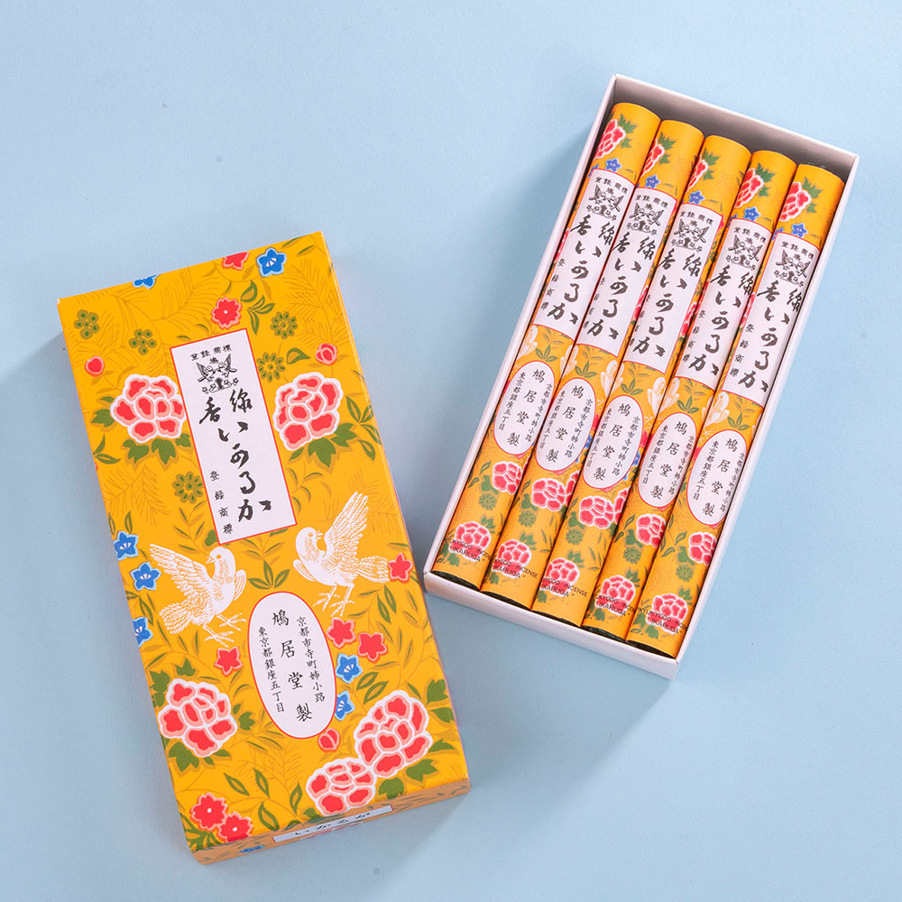 【父の日まだ間に合う！】【お供え用】亡き父へ贈る 鳩居堂｢お線香いかるが｣とプリザーブド＆アーティフィシャルフラワーアレンジメントのセット