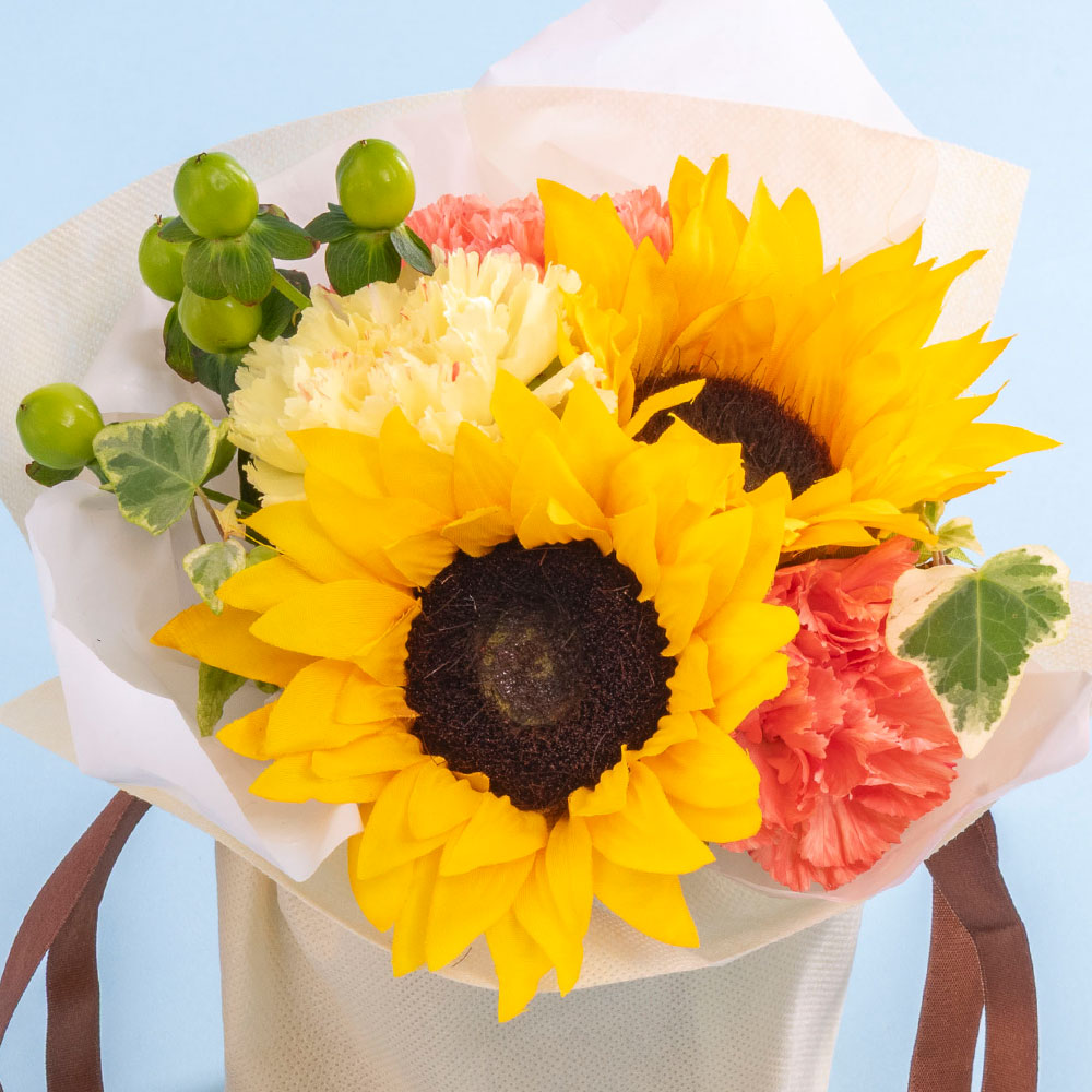 父の日 白瀧酒造「日本酒飲み比べ」とそのまま飾れるブーケのセット