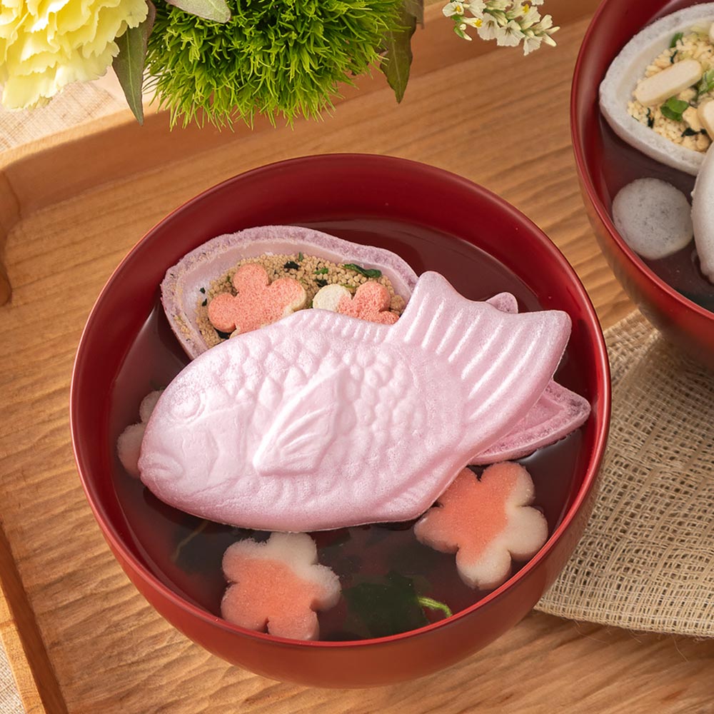 【敬老の日まだ間に合う！】 敬老の日 OCEAN & TERRE 「鯛のお吸い物最中」とアレンジメントのセット