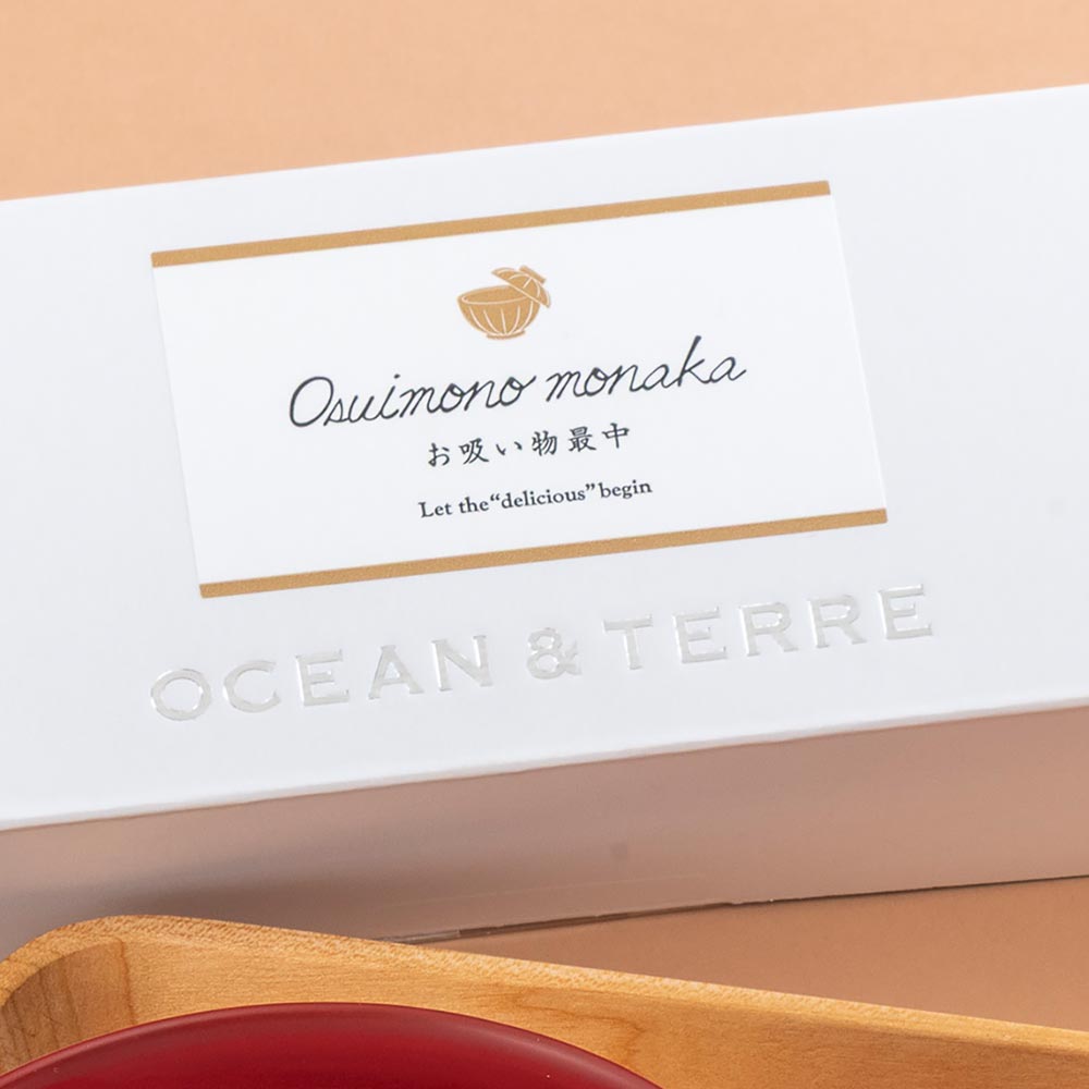 【敬老の日まだ間に合う！】 敬老の日 OCEAN & TERRE 「鯛のお吸い物最中」とアレンジメントのセット