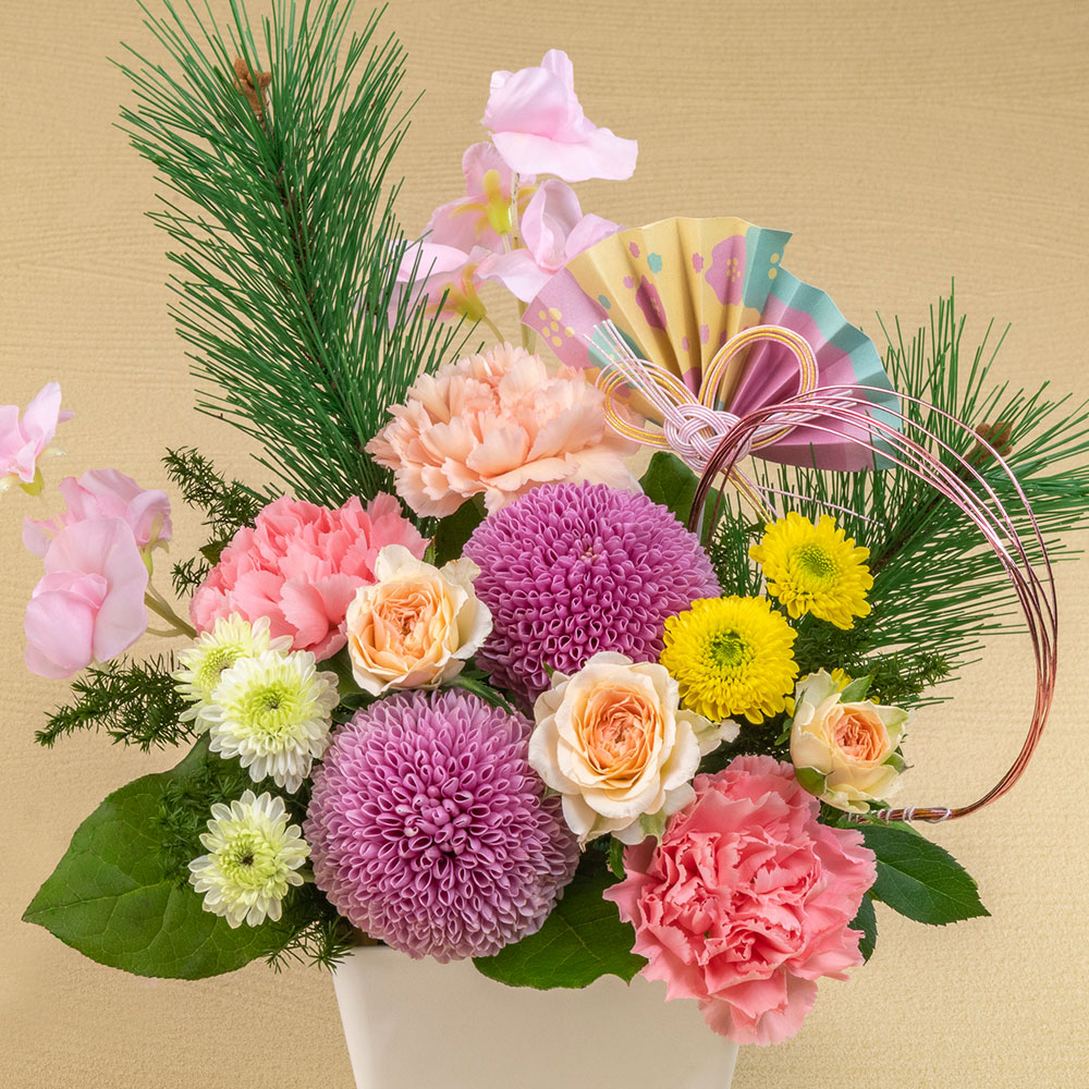 お正月 アレンジメント「花凛（かりん）」