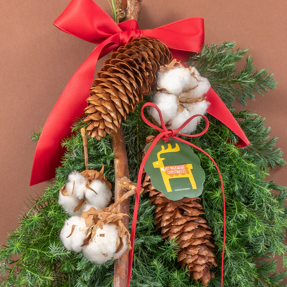 クリスマス フレッシュスワッグ「グローブ」
