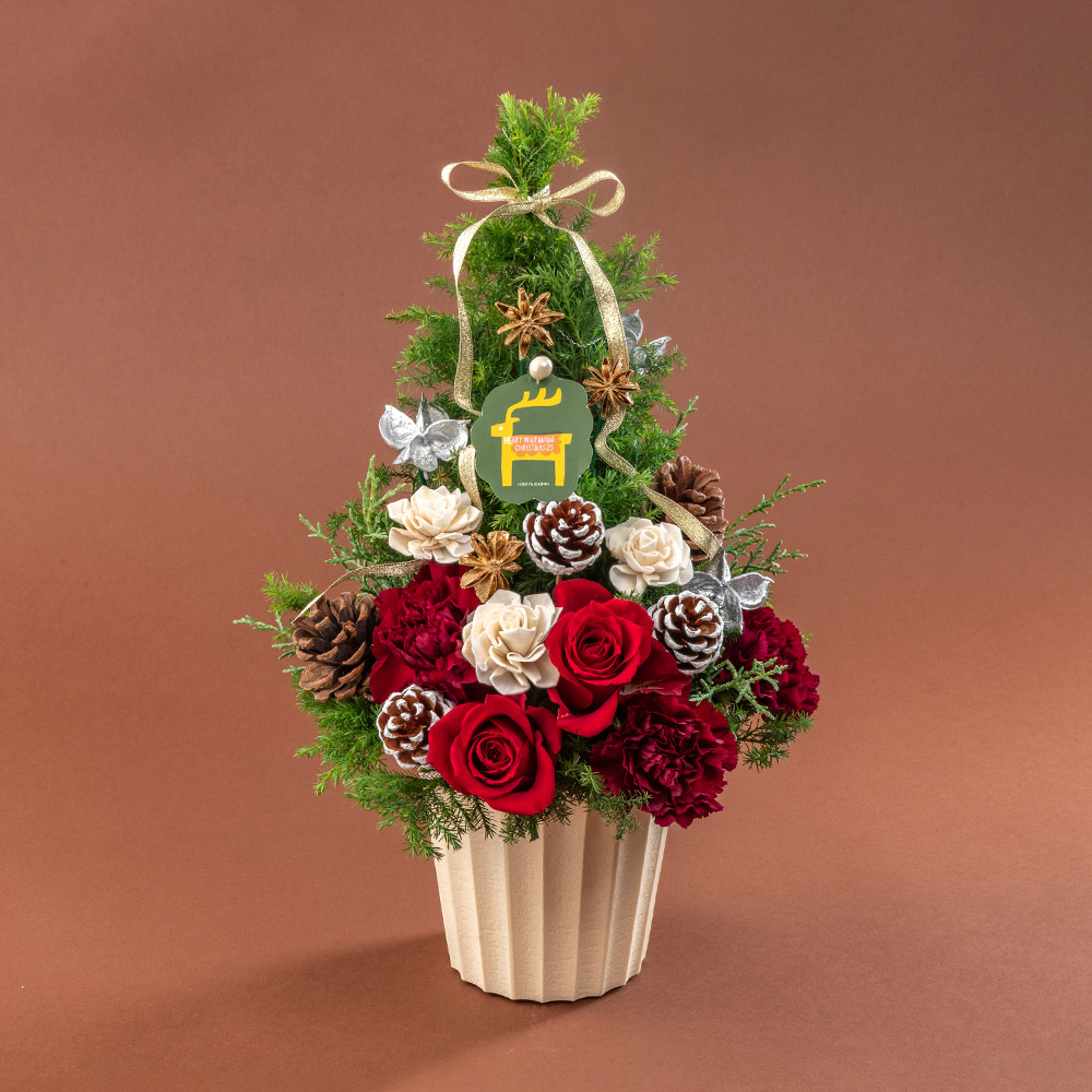 クリスマス アレンジメント「ヒュッゲクリスマス」
