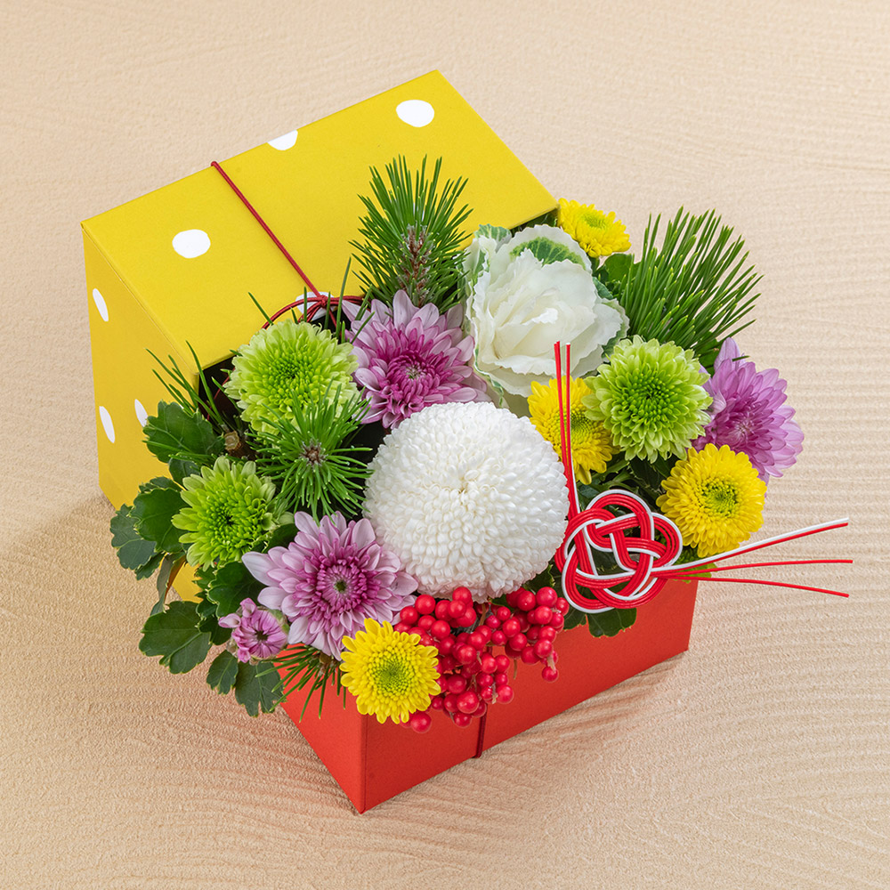 お正月 鈴木マサルデザイン BOXアレンジメント「Traditional New Year」
