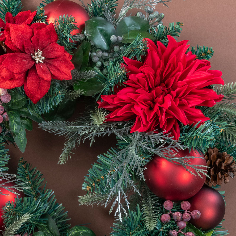 クリスマス デザイナーズアーティフィシャルフラワーリース「Koti （コティ）」