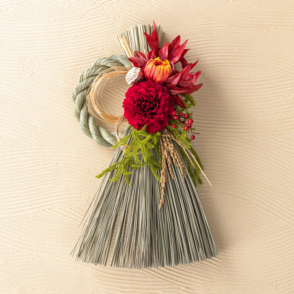 【12月30日お届け！】お正月 国産い草【迎春しめ飾り】稔り