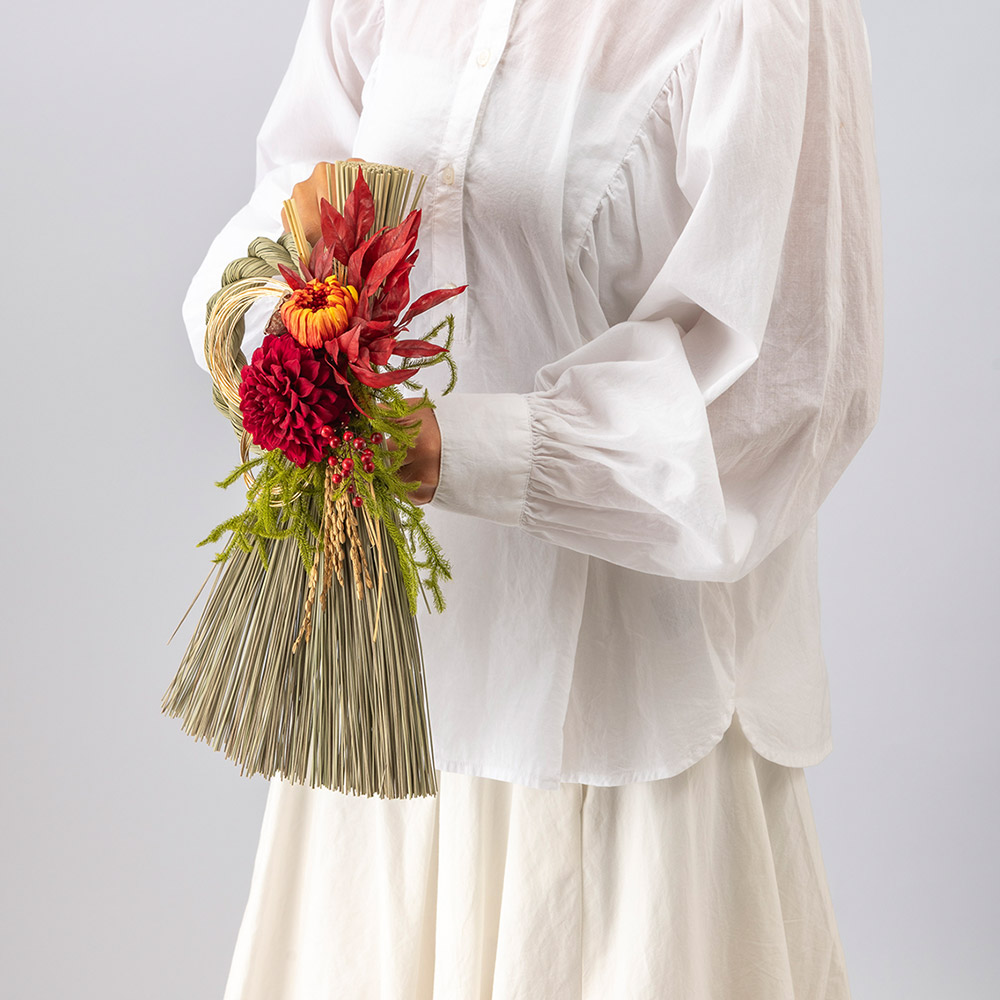 【12月30日お届け！】お正月 国産い草【迎春しめ飾り】稔り