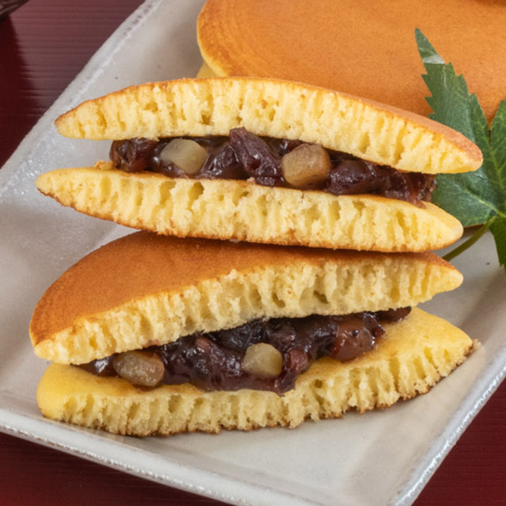 お正月 長﨑堂 どら焼き「栗入りみかさ」とアレンジメントのセット