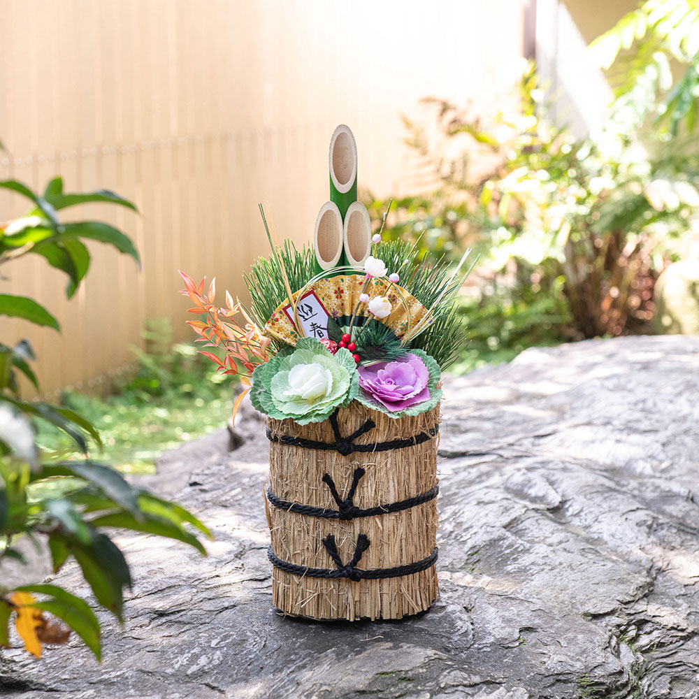 お正月 正月門松寄せ植え