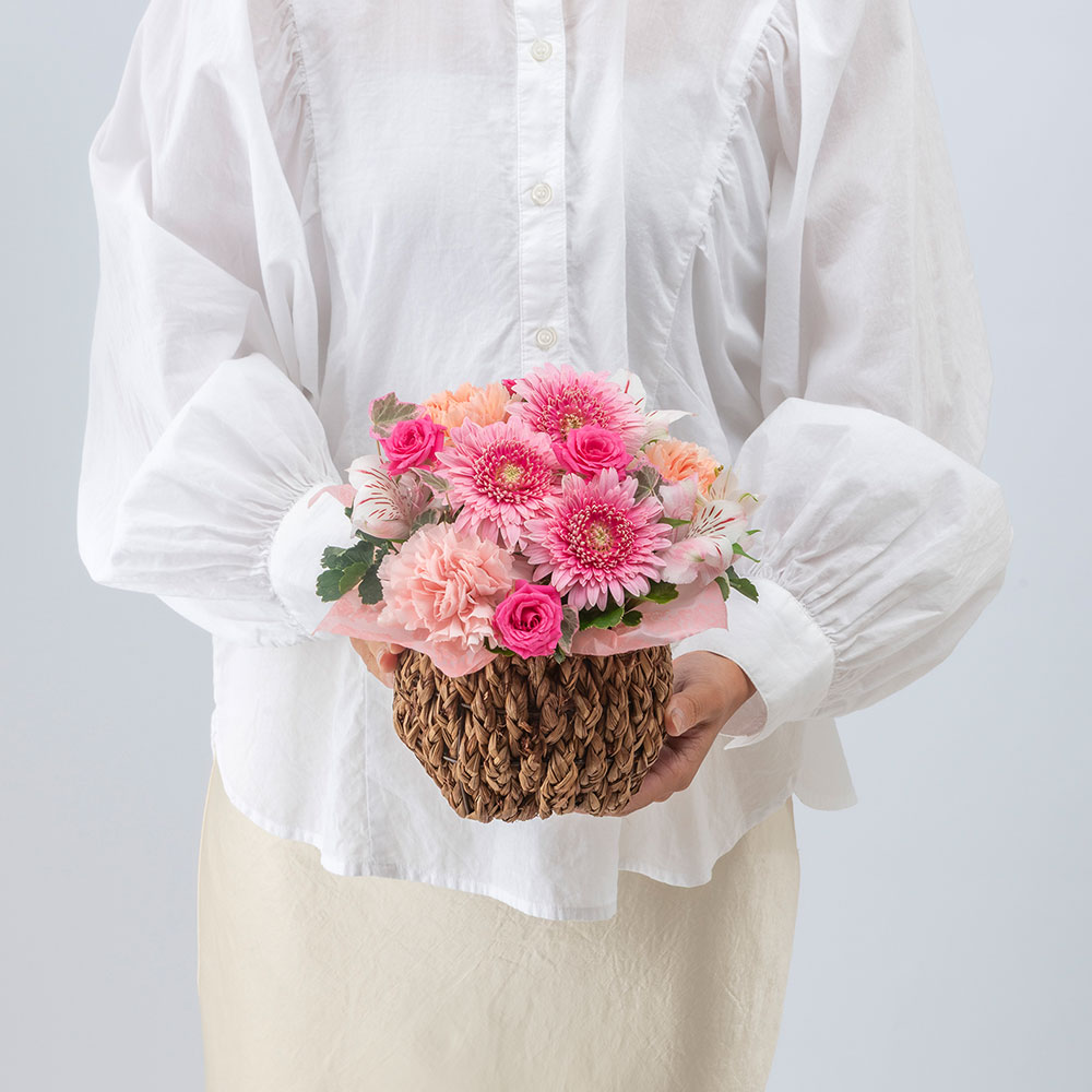 10月旬の花 ガーベラ アレンジメント「カリーニョ」