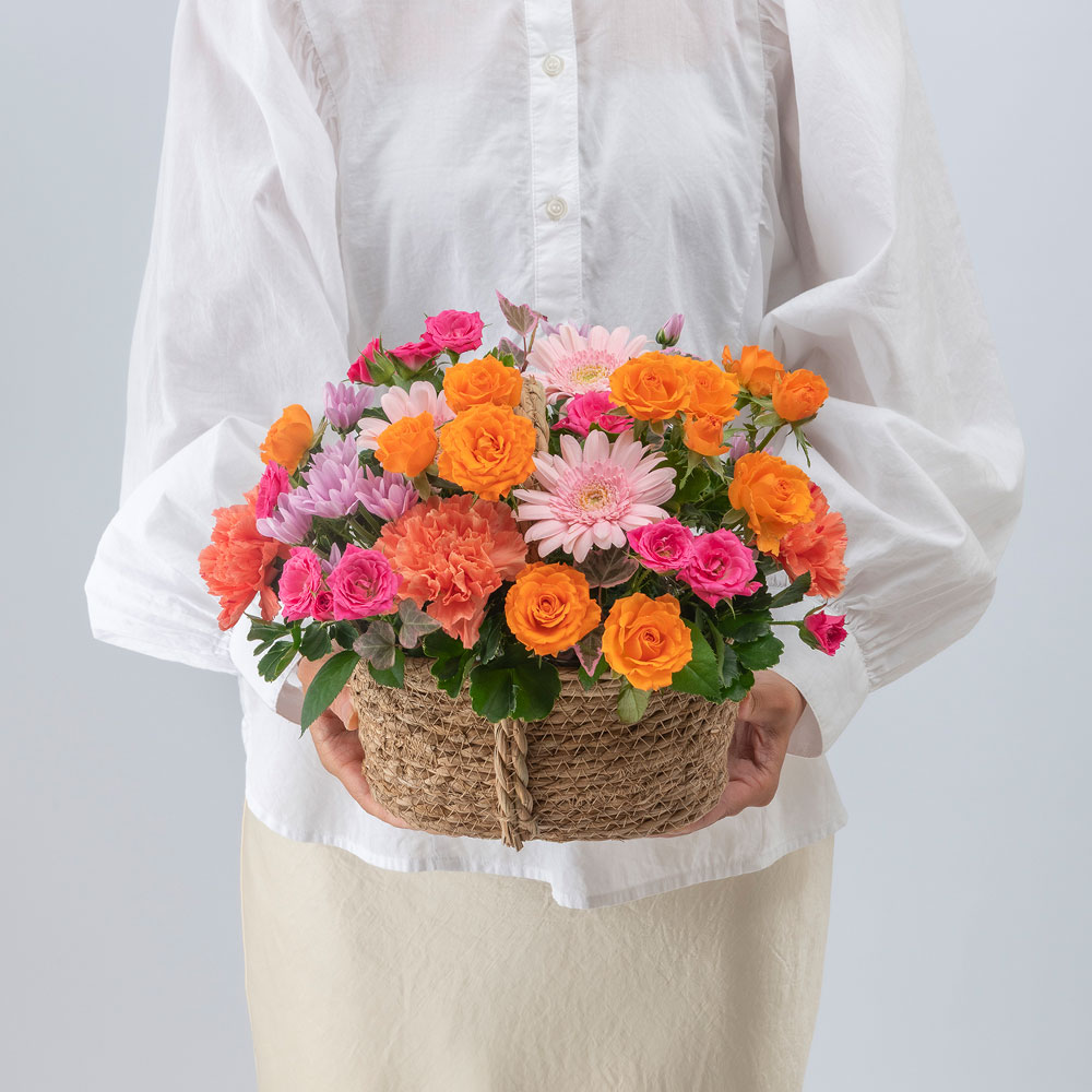 10月旬の花 ガーベラ アレンジメント「メランジ」