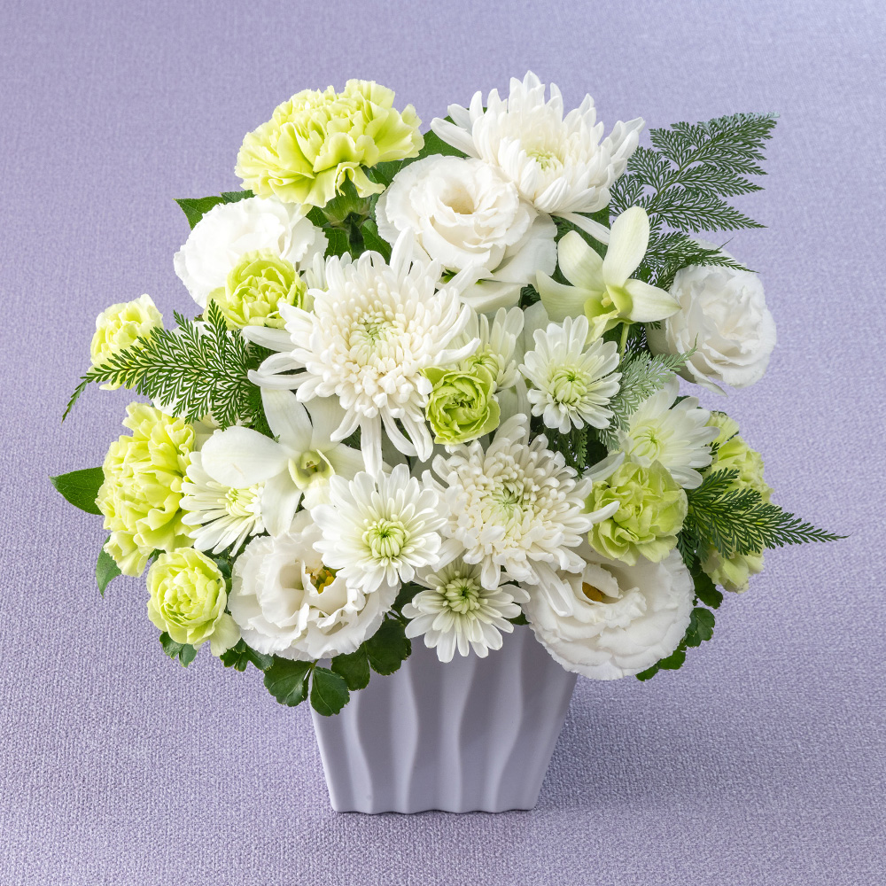 【最短翌日届け】【お供え用】 アレンジメント「祈菊（きぎく）」