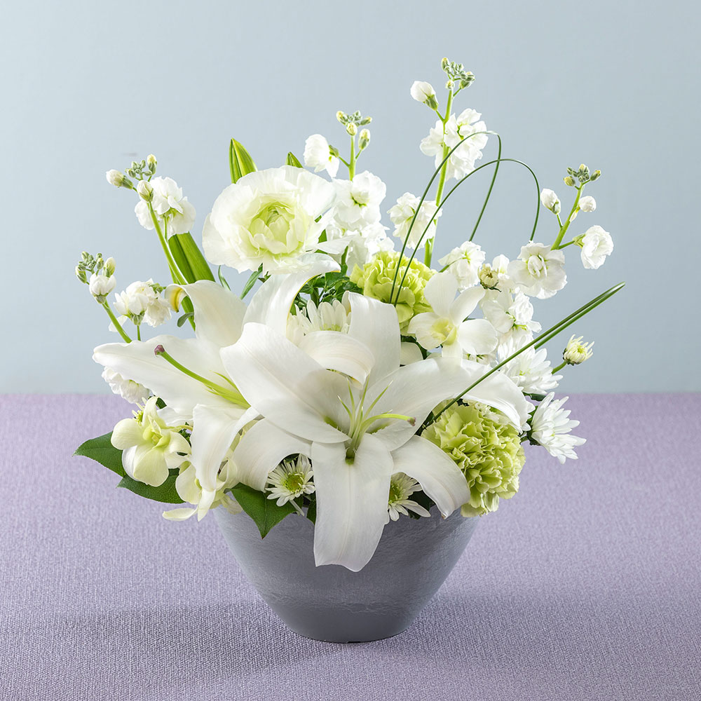【お供え用】 アレンジメント「春霞（はるがすみ）」