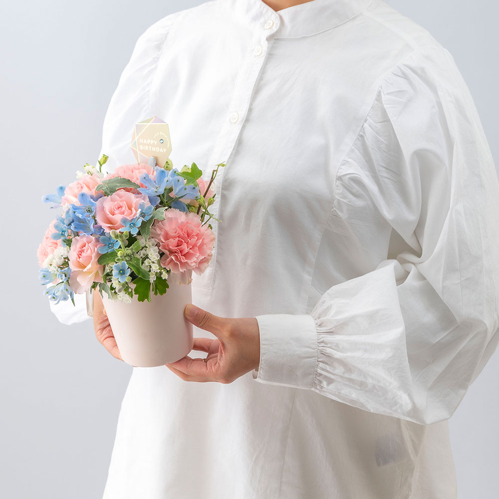 【誕生石】3月 アレンジメント「アクアマリン」