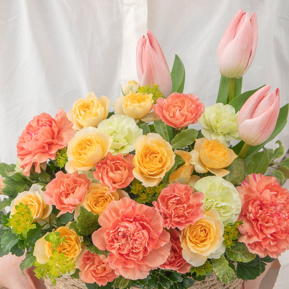 2月旬の花 チューリップ アレンジメント「クオーリ」