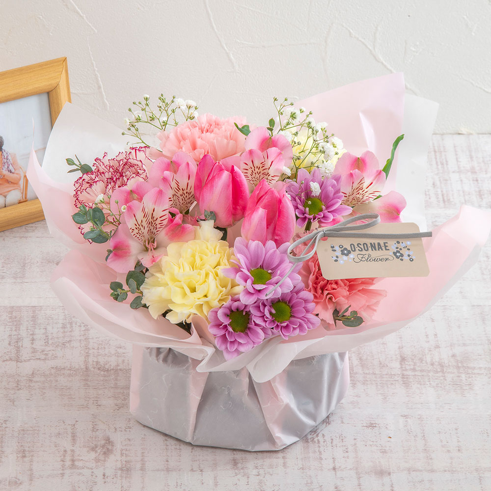 【お供え用】 O・SO・NA・E flower 「2月のオリジナルアレンジメント」