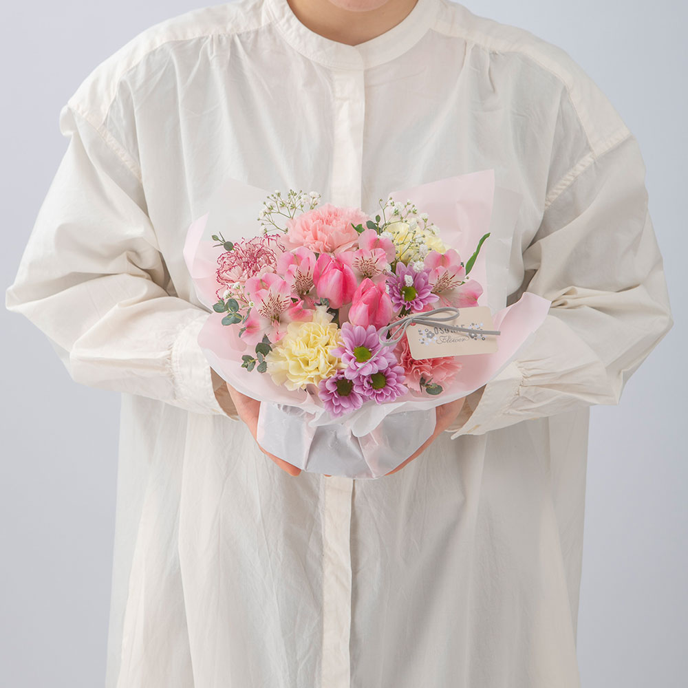 【お供え用】 O・SO・NA・E flower 「2月のオリジナルアレンジメント」