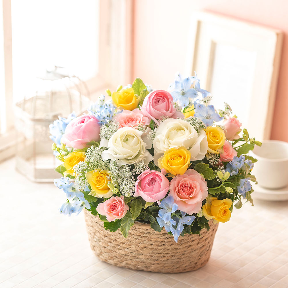 3月旬の花 ラナンキュラス アレンジメント「フルールノブレス」