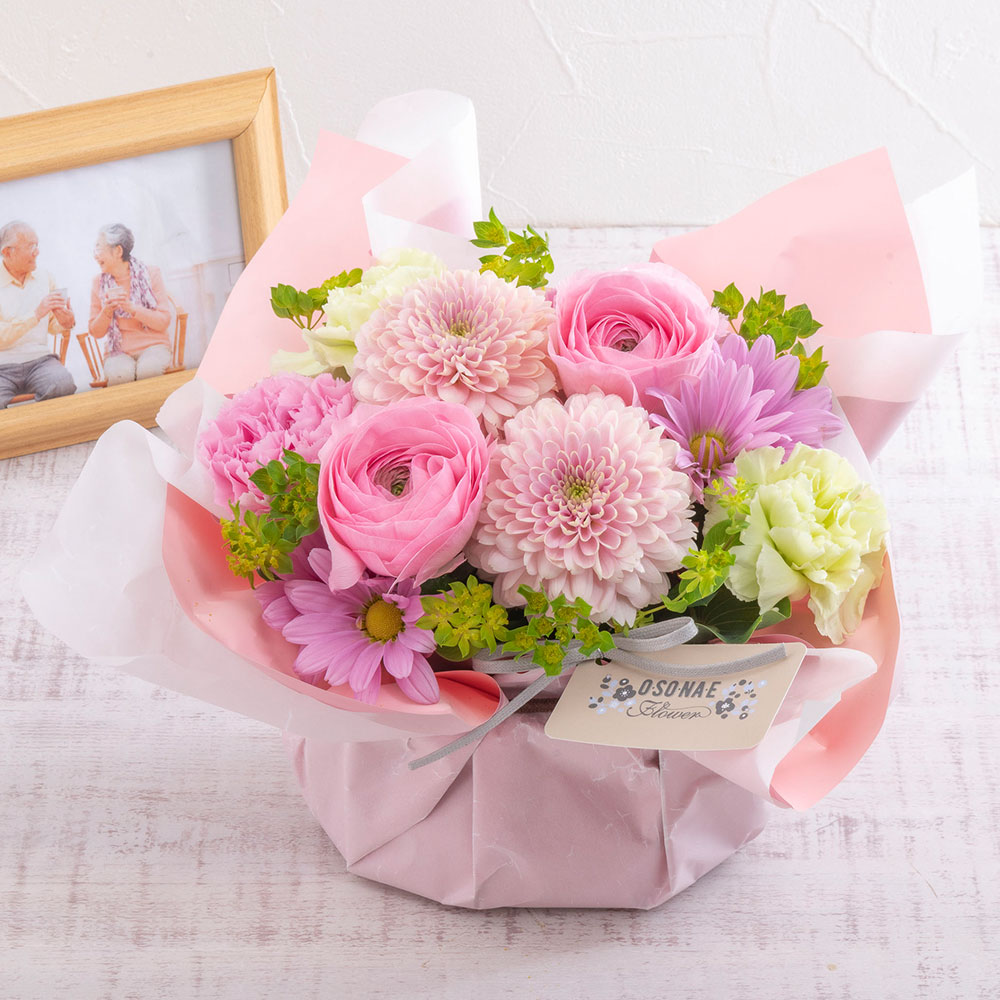 【お供え用】 O・SO・NA・E flower 「3月のオリジナルアレンジメント」