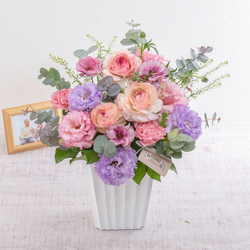 【お供え用】 O・SO・NA・E flower 「3月のスペシャルアレンジメント」