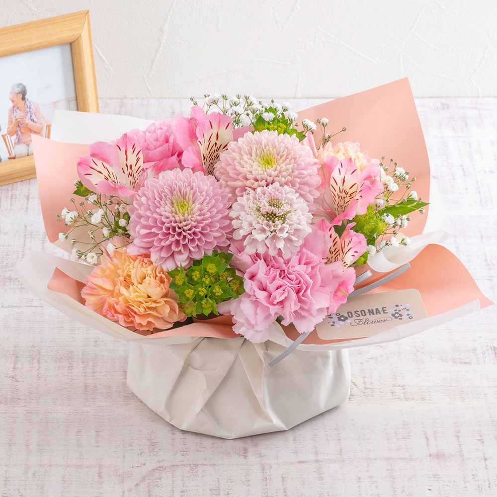 【お供え用】 O･SO･NA･E flower ｢春のオリジナルアレンジメント｣