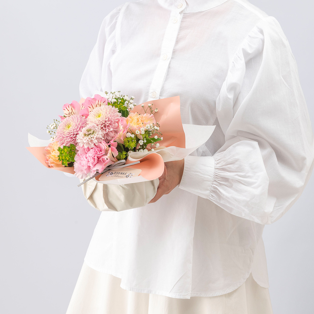 【お供え用】 O･SO･NA･E flower ｢春のオリジナルアレンジメント｣