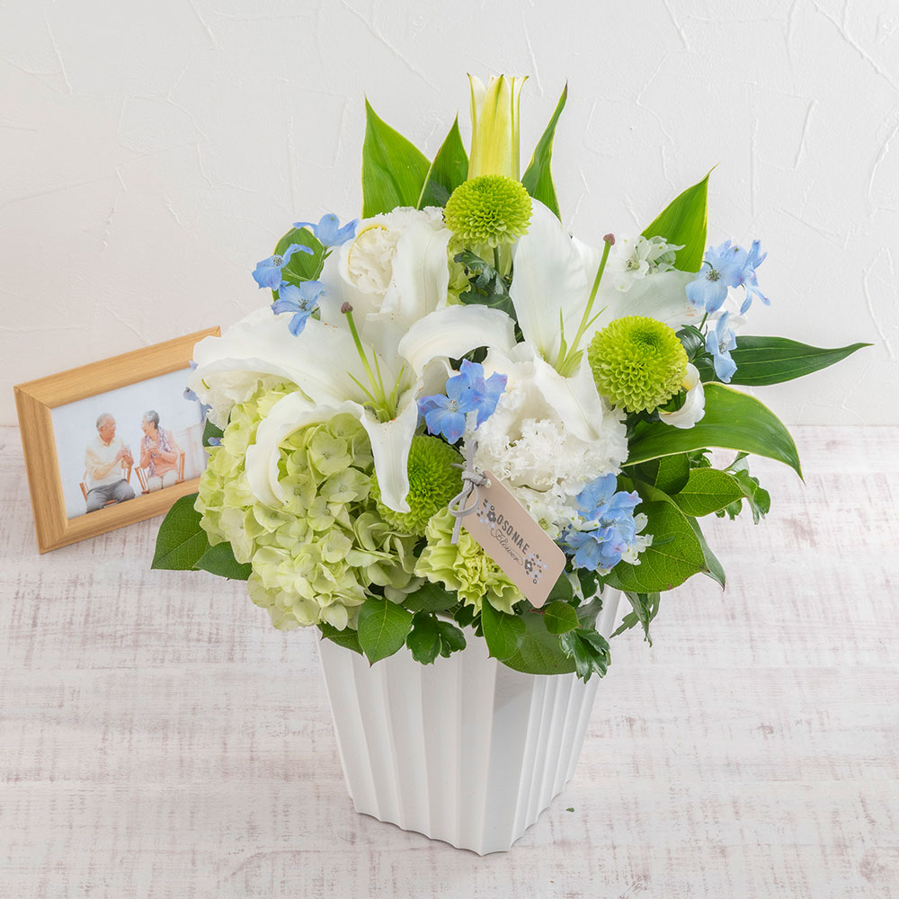 【お供え用】 O・SO・NA・E flower 「6月のスペシャルアレンジメント」