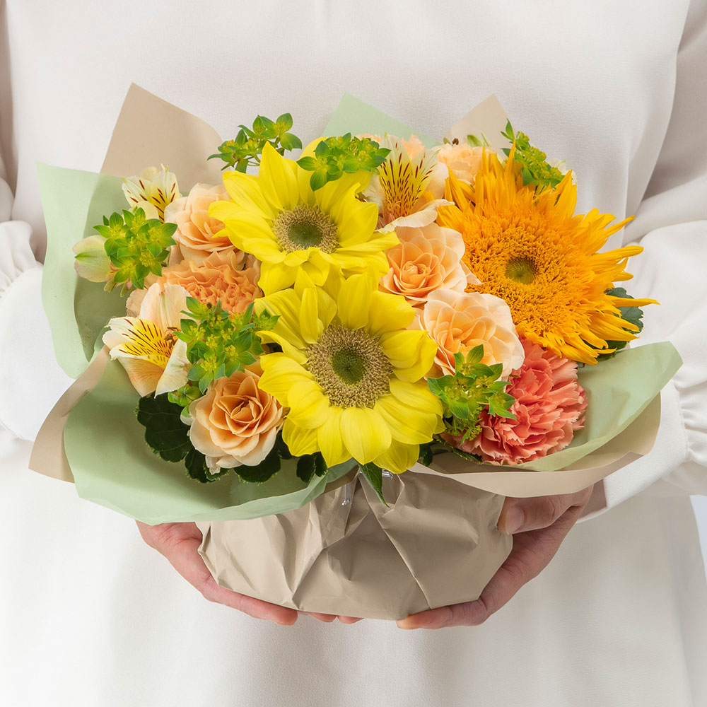 7月旬の花 ヒマワリ アレンジメント「ラフィット」