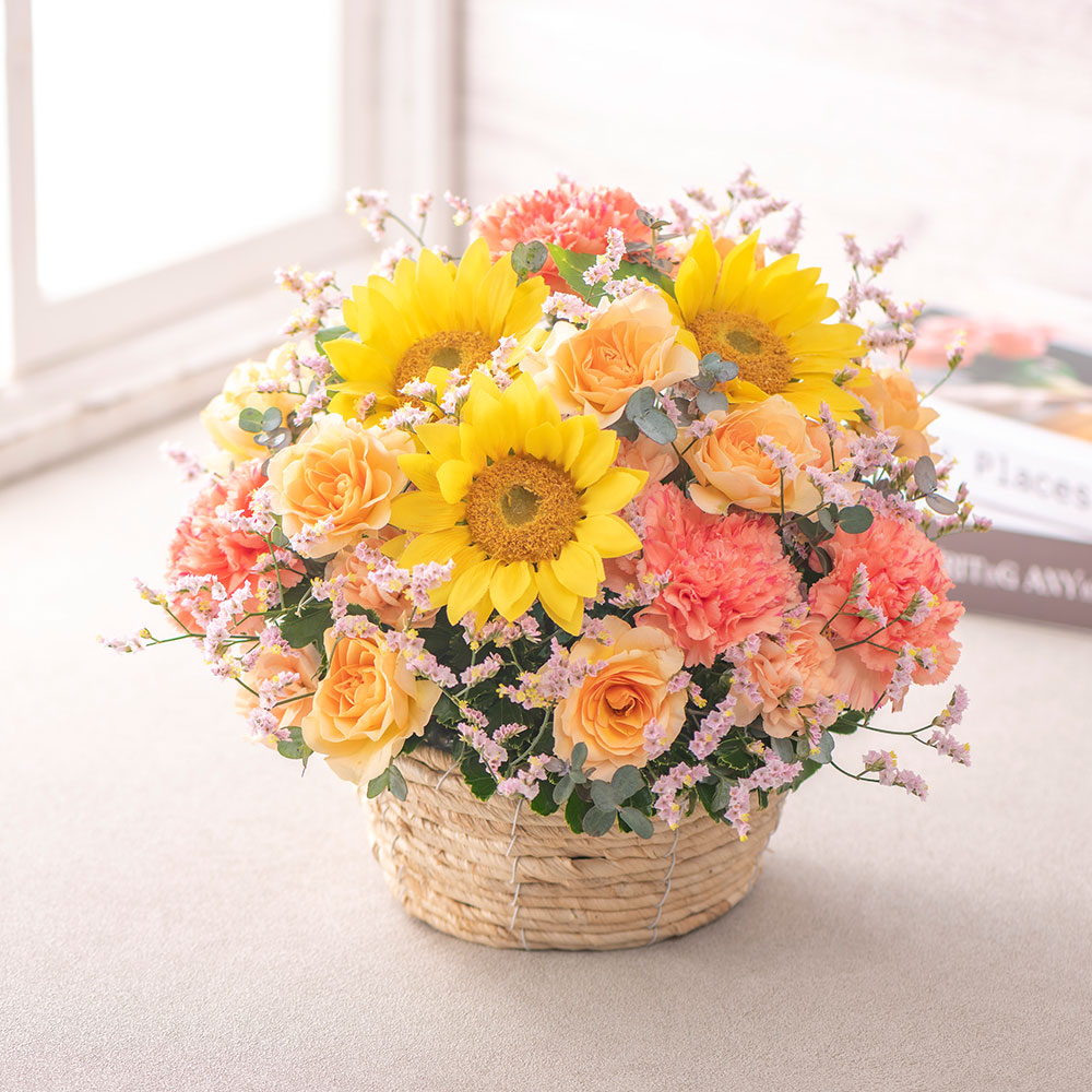 7月旬の花 ヒマワリ アレンジメント「ラトゥール」