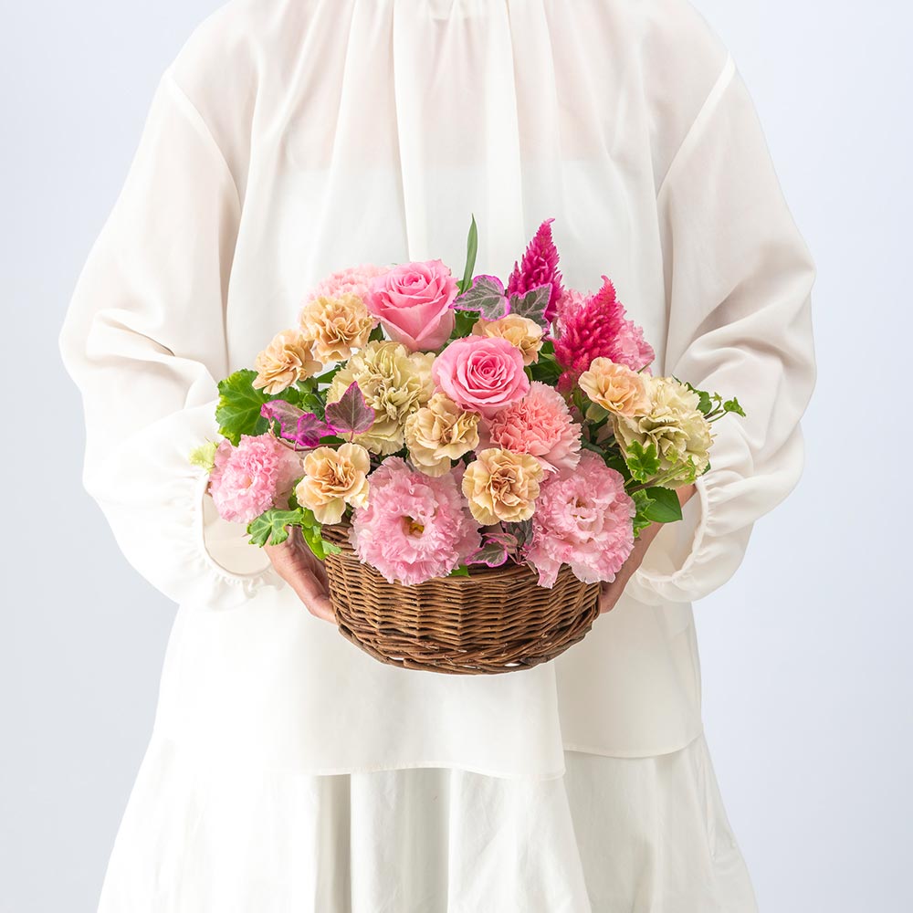 9月旬の花 ケイトウ アレンジメント（ピンク・M）