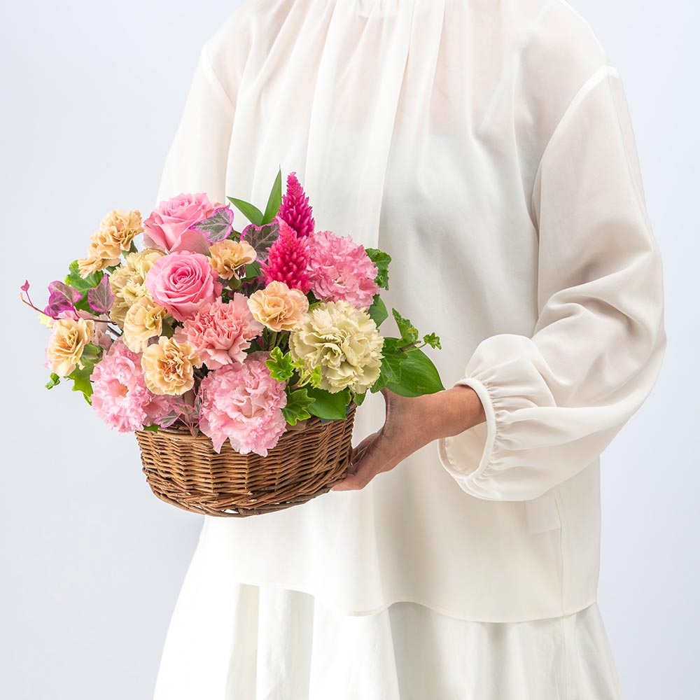 9月旬の花 ケイトウ アレンジメント（ピンク・M）
