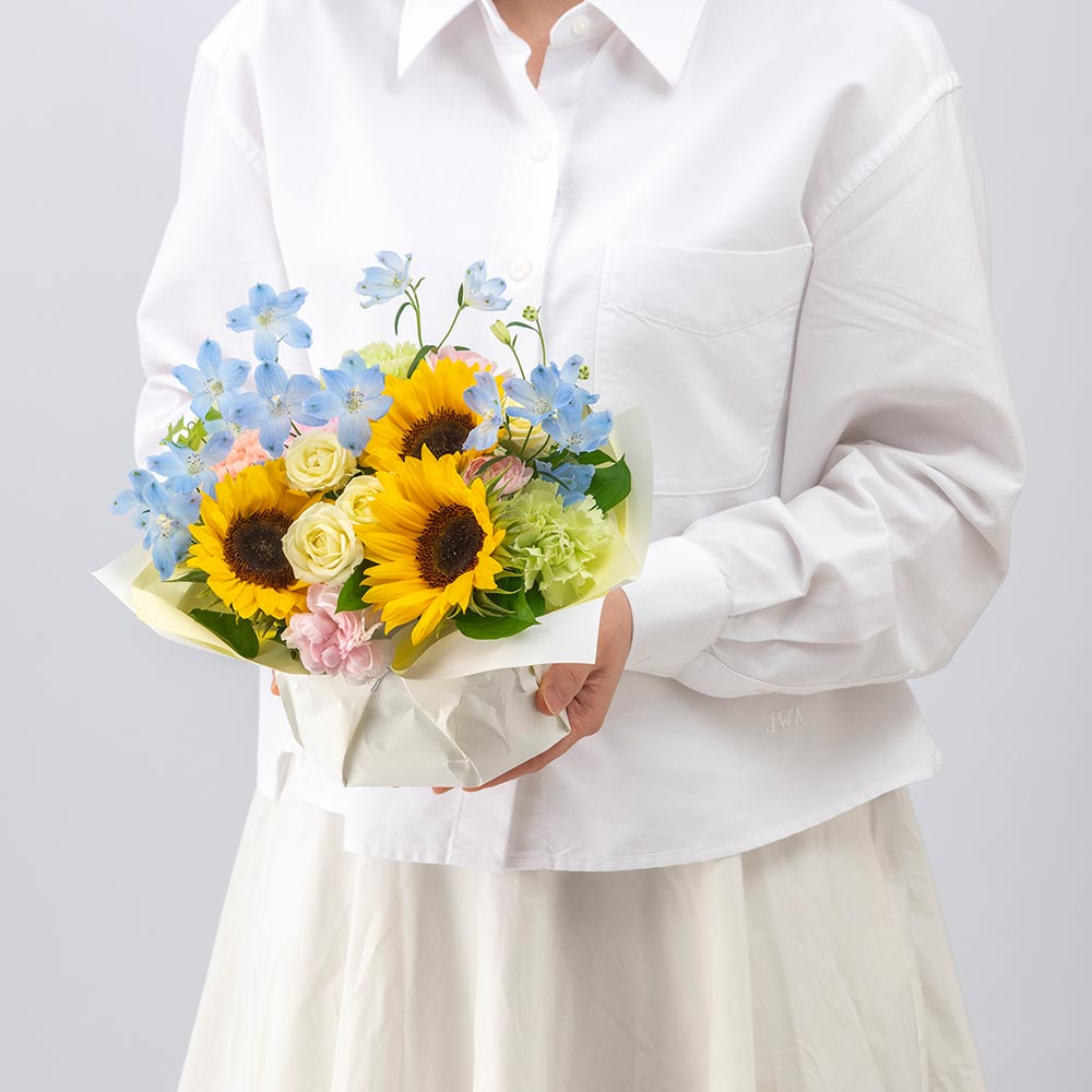 8月 旬の花 ヒマワリ アレンジメント「ラフィネット」