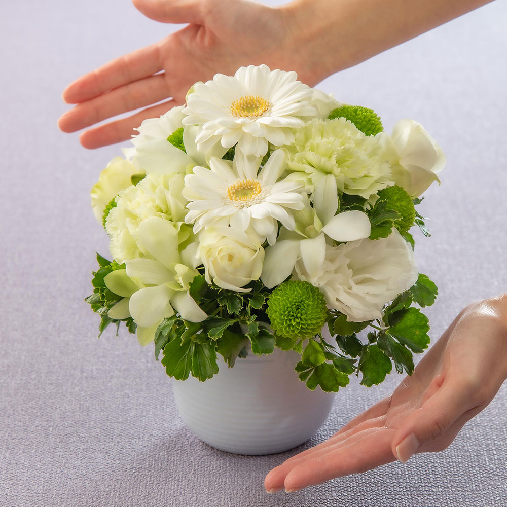 【お供え用】 アレンジメント「スラージュ」