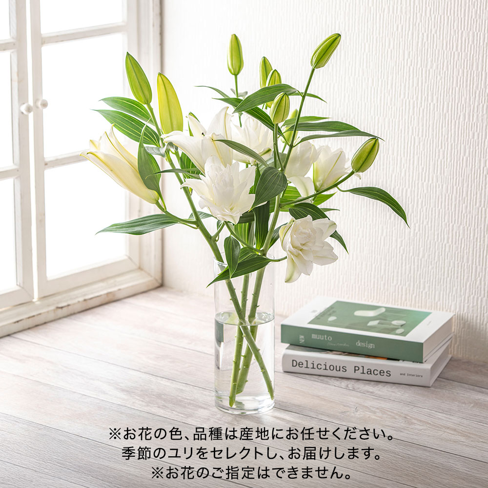 【厳選お花便】栃木県宇都宮市「F.F HIRAIDE（エフ・エフ・ヒライデ）」のユリ
