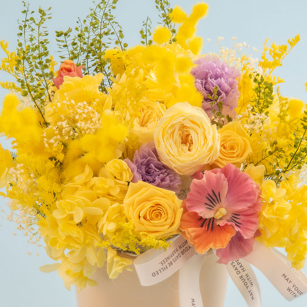 デザイナーズプリザーブド＆アーティフィシャルアレンジメント「アンソレイユ」