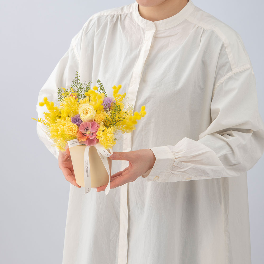 デザイナーズプリザーブド＆アーティフィシャルアレンジメント「アンソレイユ」